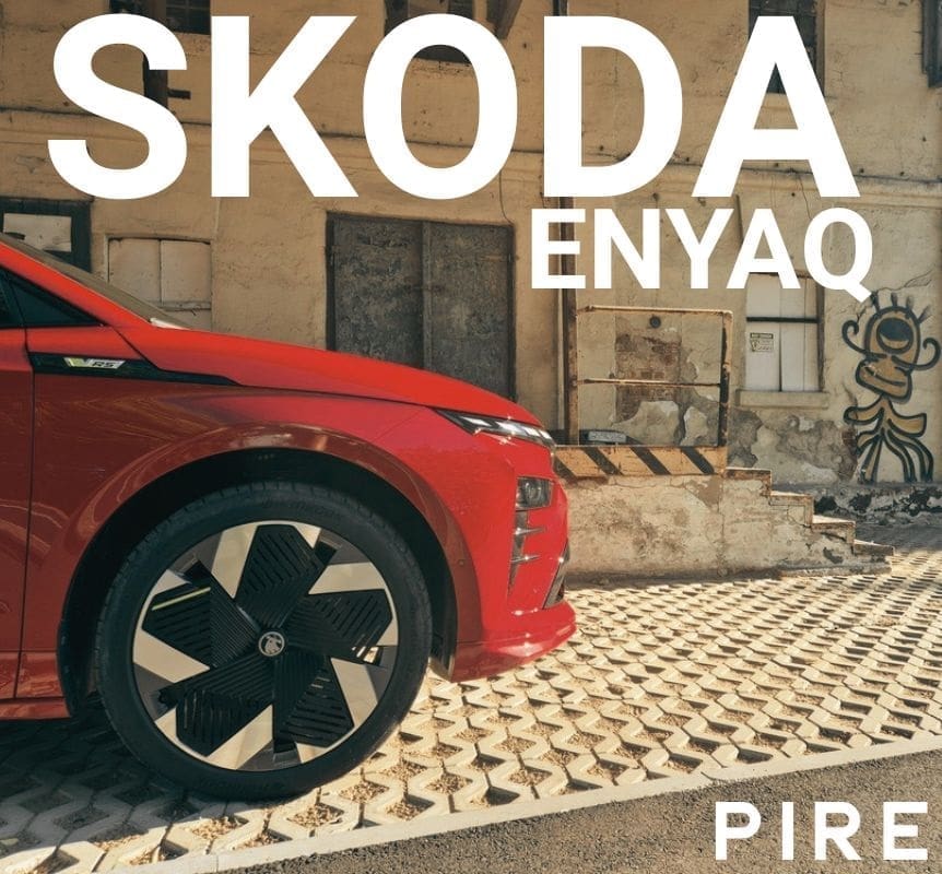 skoda enyaq zimą
