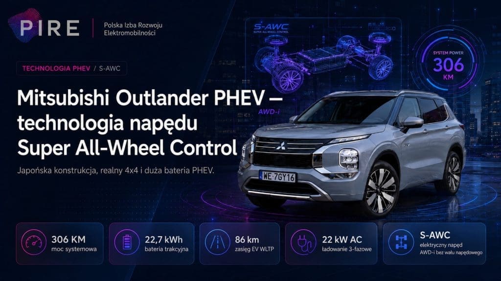 Mitsubishi Outlander PHEV - technologia napędu Super All-Wheel Control