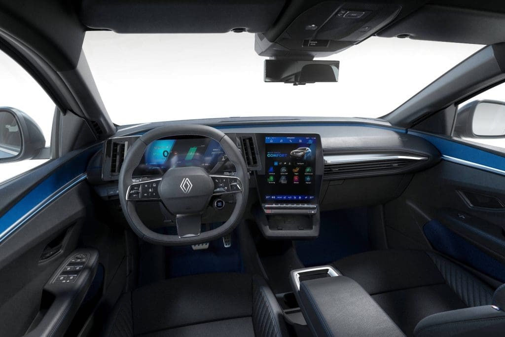 wnętrze renault megane e-tech