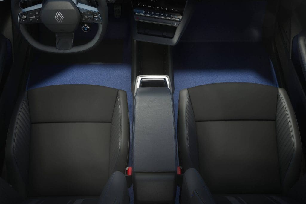wnętrze renault megane e-tech