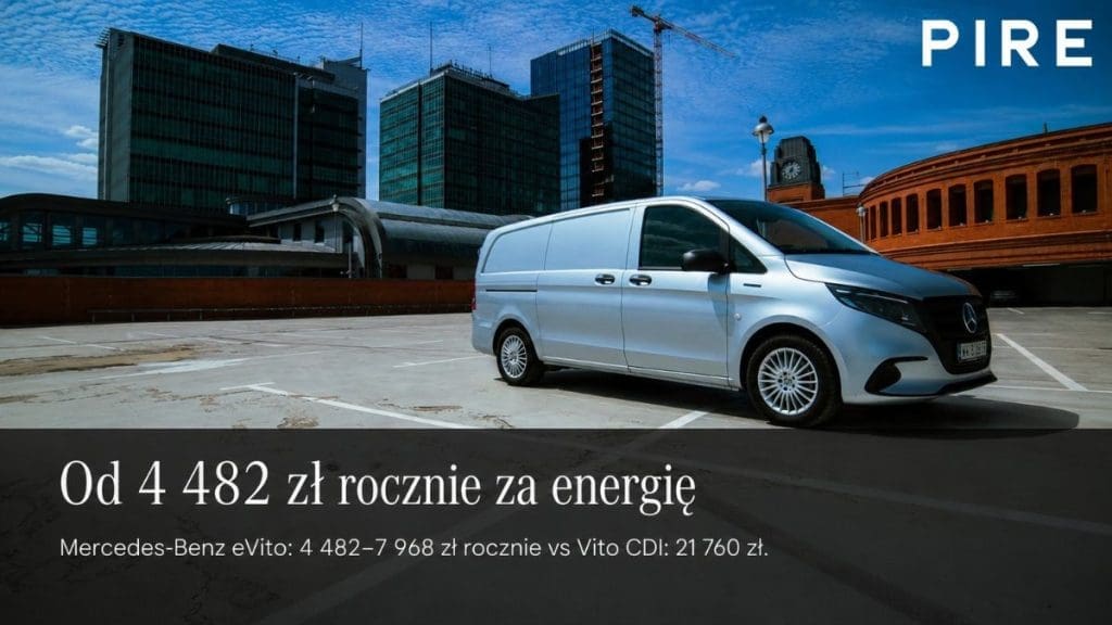 elektryczne auto dostawcze, Mercedes-Benz eVito, elektryczny Mercedes