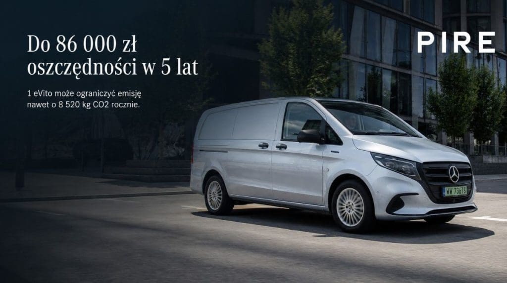 elektryczne auto dostawcze, Mercedes-Benz eVito, elektryczny Mercedes